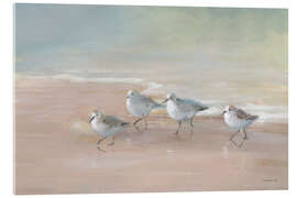 Acrylglasbild Watvögel am Strand - Danhui Nai