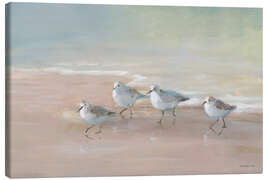 Leinwandbild Watvögel am Strand - Danhui Nai