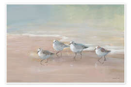 Wandbild Watvögel am Strand - Danhui Nai