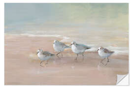 Wandsticker Watvögel am Strand - Danhui Nai