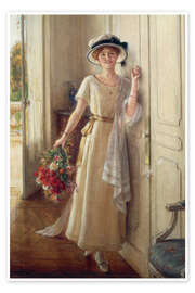 Wandbild Der Besuch - Albert Lynch