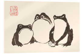 Acrylglasbild Meika Gafu - Grumpy Toads - Matsumoto Hoji