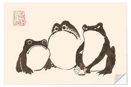 Wandsticker Meika Gafu - Grumpy Toads - Matsumoto Hoji