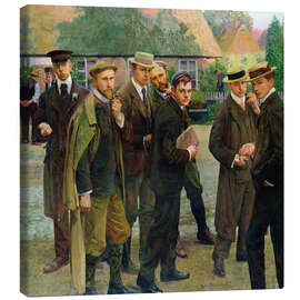 Leinwandbild Der Künstler und seine Schule - Arthur Siebelist, 1902