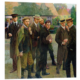 Hartschaumbild Der Künstler und seine Schule - Arthur Siebelist, 1902