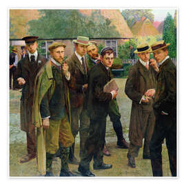 Wandbild Der Künstler und seine Schule - Arthur Siebelist, 1902