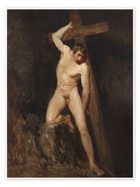 Wandbild Studie eines männlichen Aktes - John Constable