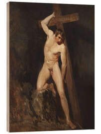 Holzbild Studie eines männlichen Aktes - John Constable