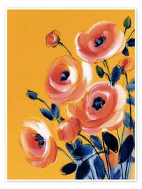 Wandbild Stille mit Rosen - DejaReve