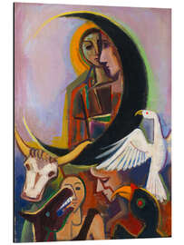 Print på aluminium The Black Moon - Karl Hofer - Karl Hofer