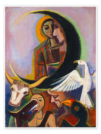 Wandbild Der schwarze Mond - Karl Hofer - Karl Hofer