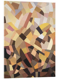 Acrylic print Abstract Composition in Neutral Tones - Otto Freundlich