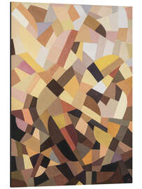 Alubild Abstrakte Komposition in neutralen Tönen - Otto Freundlich