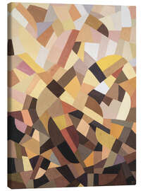 Leinwandbild Abstrakte Komposition in neutralen Tönen - Otto Freundlich