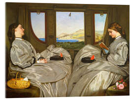 Acrylglasbild Die Reisegefährtinnen - Augustus Leopold Egg