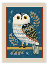 Wandbild Wintereule - Branka Kodžoman