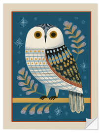 Wandsticker Wintereule