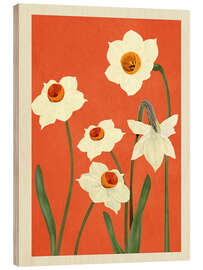 Holzbild Wunderschöne Sommerblumen - Branka Kodžoman