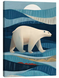 Leinwandbild Eisbär in der blauen Arktis - Branka Kodžoman