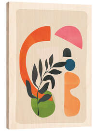 Holzbild Abstract Minimal Shapes IV - Branka Kodžoman