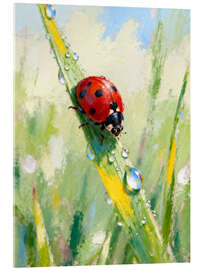 Acrylglasbild Wenn das Glück landet - Softlight Boutique