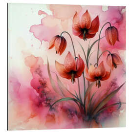 Aluminium print Fritillary - Yearning Pink - Sabine Wagner
