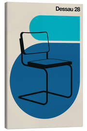 Leinwandbild Dessau 28, Blau - Bo Lundberg