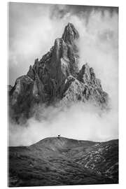 Acrylglasbild Punta Rolle am Passo Rolle, Dolomiten, Südtirol - Christian Müringer