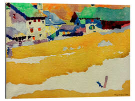 Aluminium print Mountain Village, 1915 - Augusto Giacometti