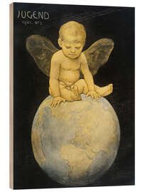 Holzbild Jugend, Neujahr 1901