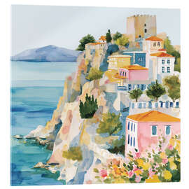 Acrylglasbild Antalya zwischen Blumen - Niphion