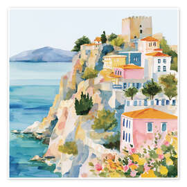 Wandbild Antalya zwischen Blumen - Niphion