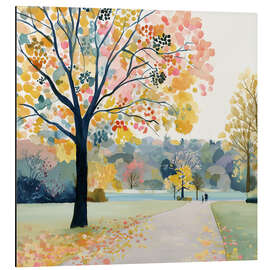 Alubild Herbstspaziergang im Park - Niphion