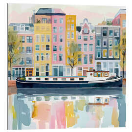 Quadro em plexi-alumínio Amsterdam in autumn - Niphion