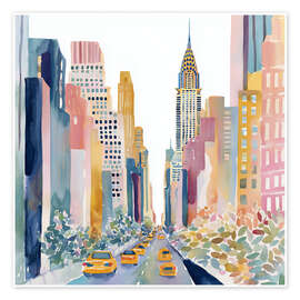 Poster Lebendiges New York - Niphion