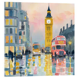 Acrylglasbild London in der Abendröte - Niphion