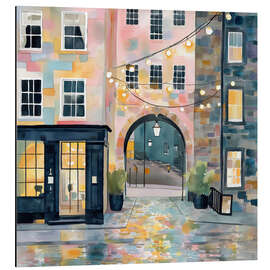 Alubild Edinburgh am Abend - Niphion