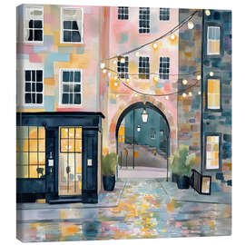 Leinwandbild Edinburgh am Abend - Niphion