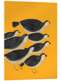 Acrylglasbild Wachtelparade - Branka Kodžoman