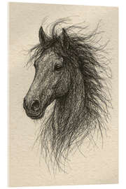 Acrylglasbild Pferd-Porträt - Natalie Bruns