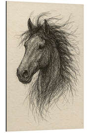 Alubild Pferd-Porträt - Natalie Bruns