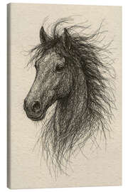 Leinwandbild Pferd-Porträt - Natalie Bruns