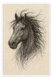 Wandbild Pferd-Porträt - Natalie Bruns