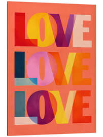 Alubild Love Love Love - ThingDesign