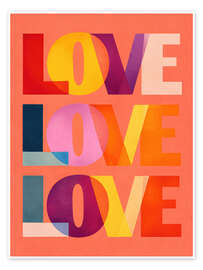 Poster Love Love Love - ThingDesign
