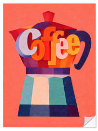 Sticker mural Coffee - ThingDesign