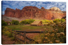 Leinwandbild Famous Fruits Barn, Capitol Reef, USA - Martin Podt