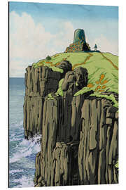 Aluminium print The cliff shrine - syntetyc