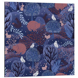 Alubild Magischer Zauberwald mit geheimer Tür - Patruschka