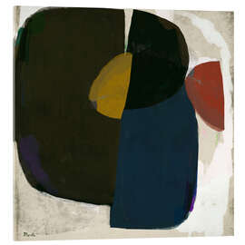 Acrylglasbild Abstrakte Komposition in tiefen Farben - Marco Marella